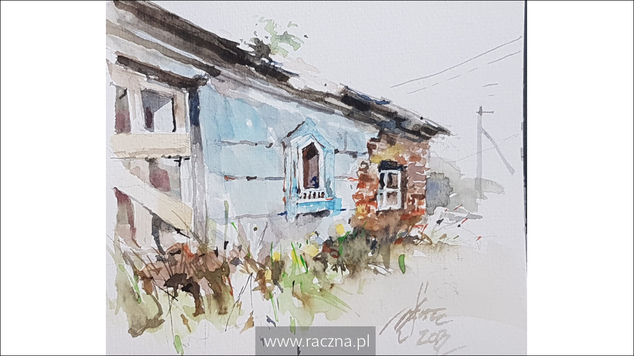 Obraz przedstawiający miejscowość Rączna - autor Maciej Szwec - obraz nr 4