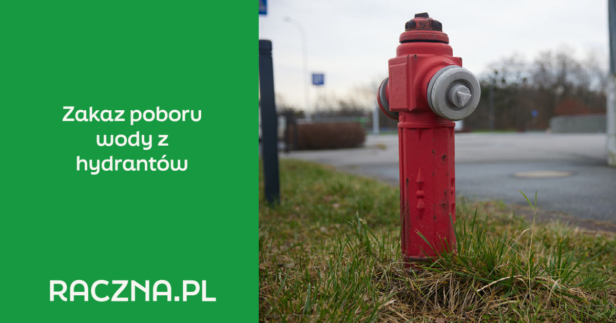 Zakaz poboru wody z hydrantów - zdjęcie tytułowe
